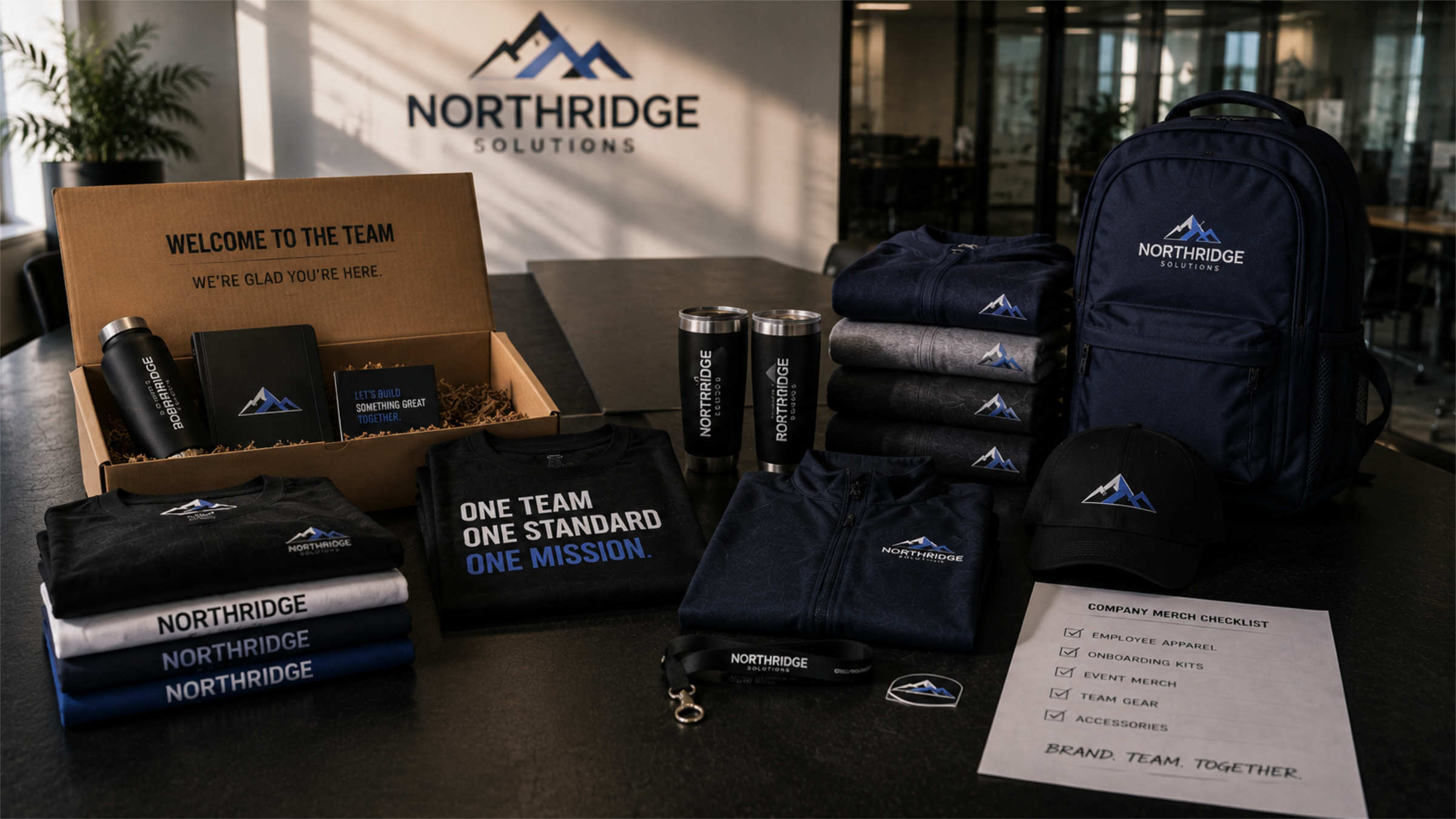 Company merchandise visual