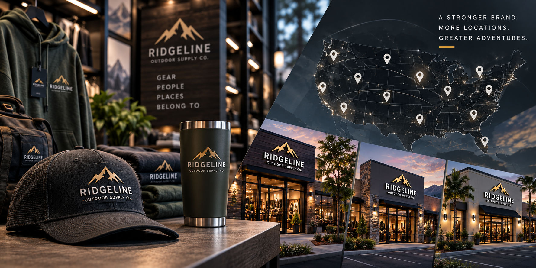 Franchise merchandise program supporting multiple locations