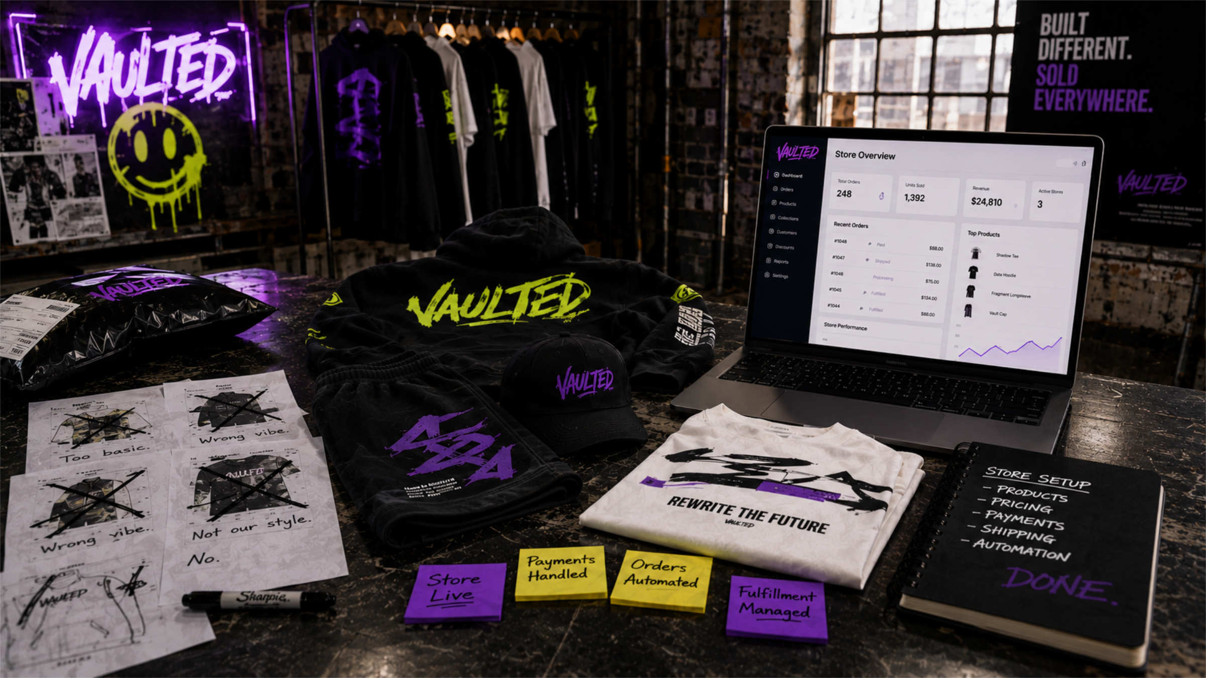 Merch store visual
