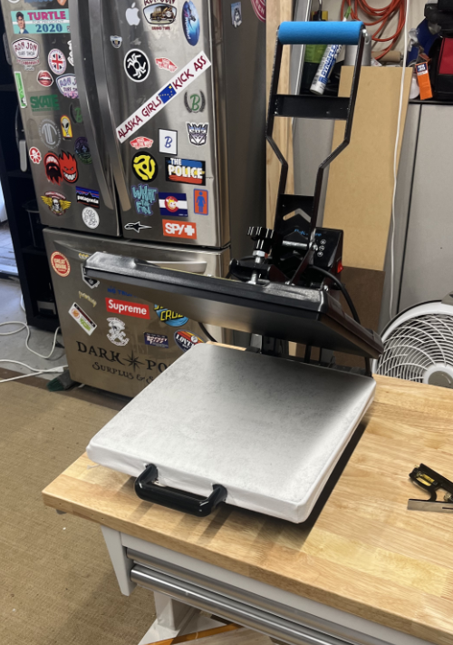 heat press for custom t-shirts and apparel